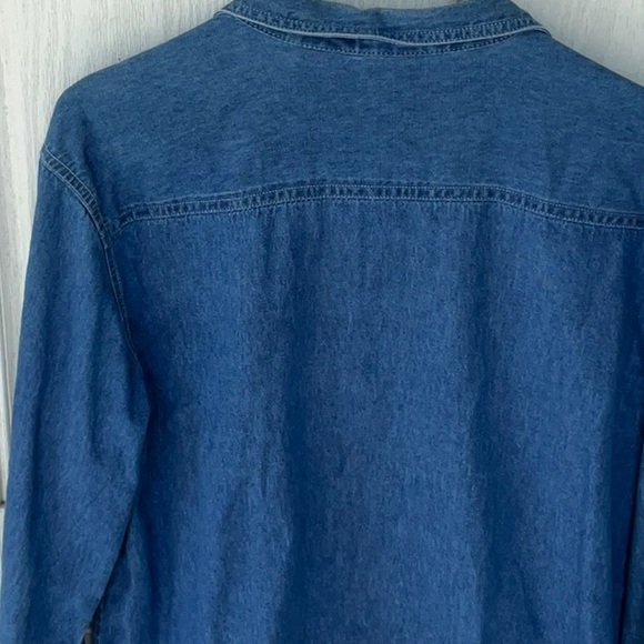 Cabin Creek Women’s Denim L/S Embroidered Shirt Med - Picture 7 of 7